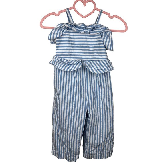 OshKosh Genuine Kids Striped Pants Romper - Picture 1 of 10